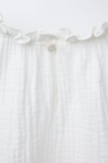 EMBROIDERED FLORAL SHIRT - Oyster-white by Zara - Image 2