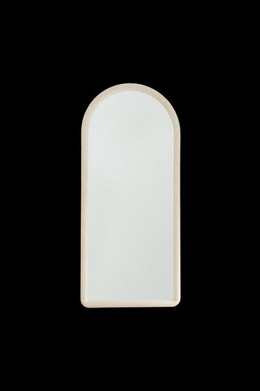 Zara FULL LENGTH MIRROR WITH A WOODEN BOW - Cement