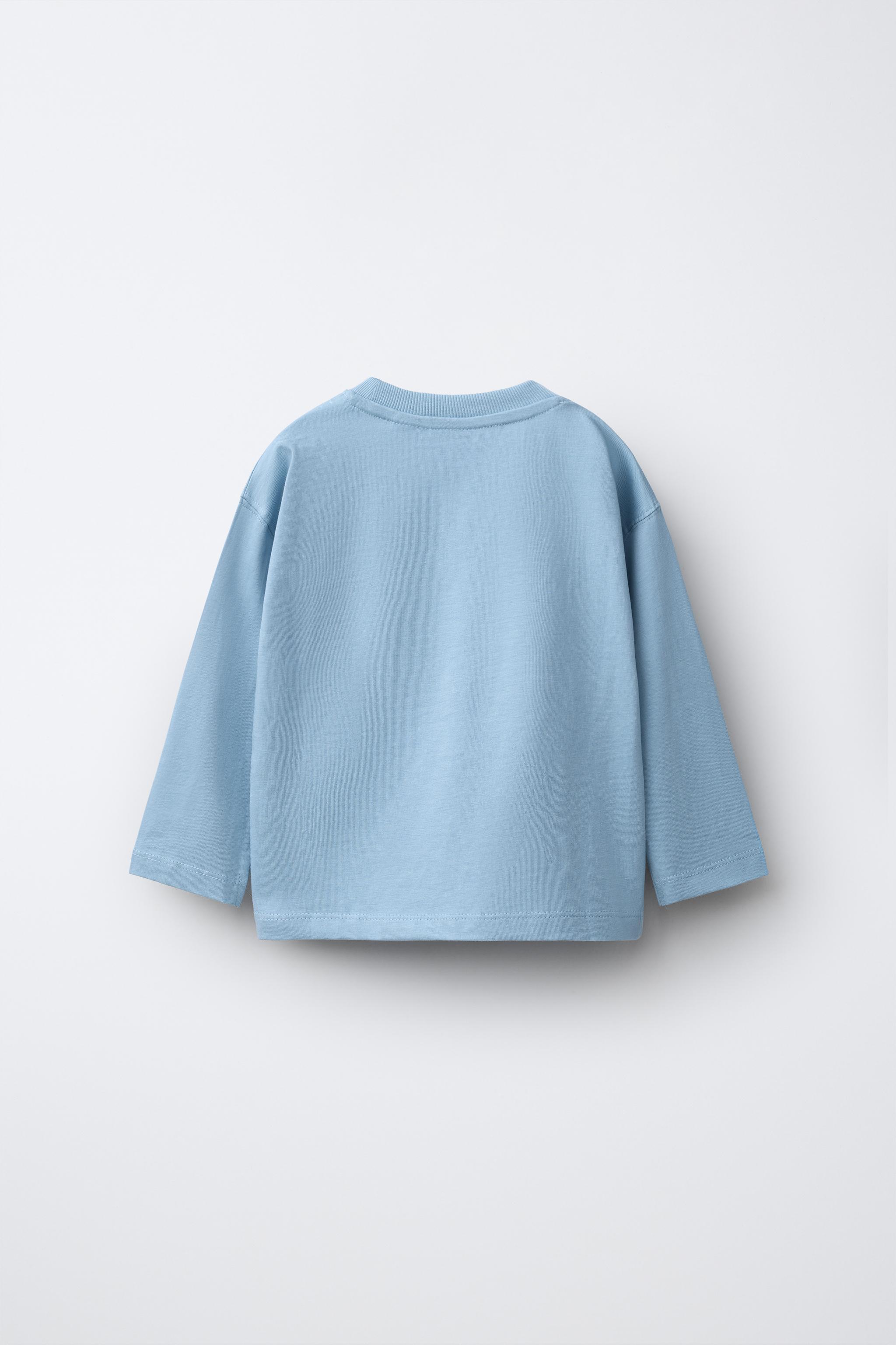 VEHICLE PRINT T-SHIRT — Dusty blue