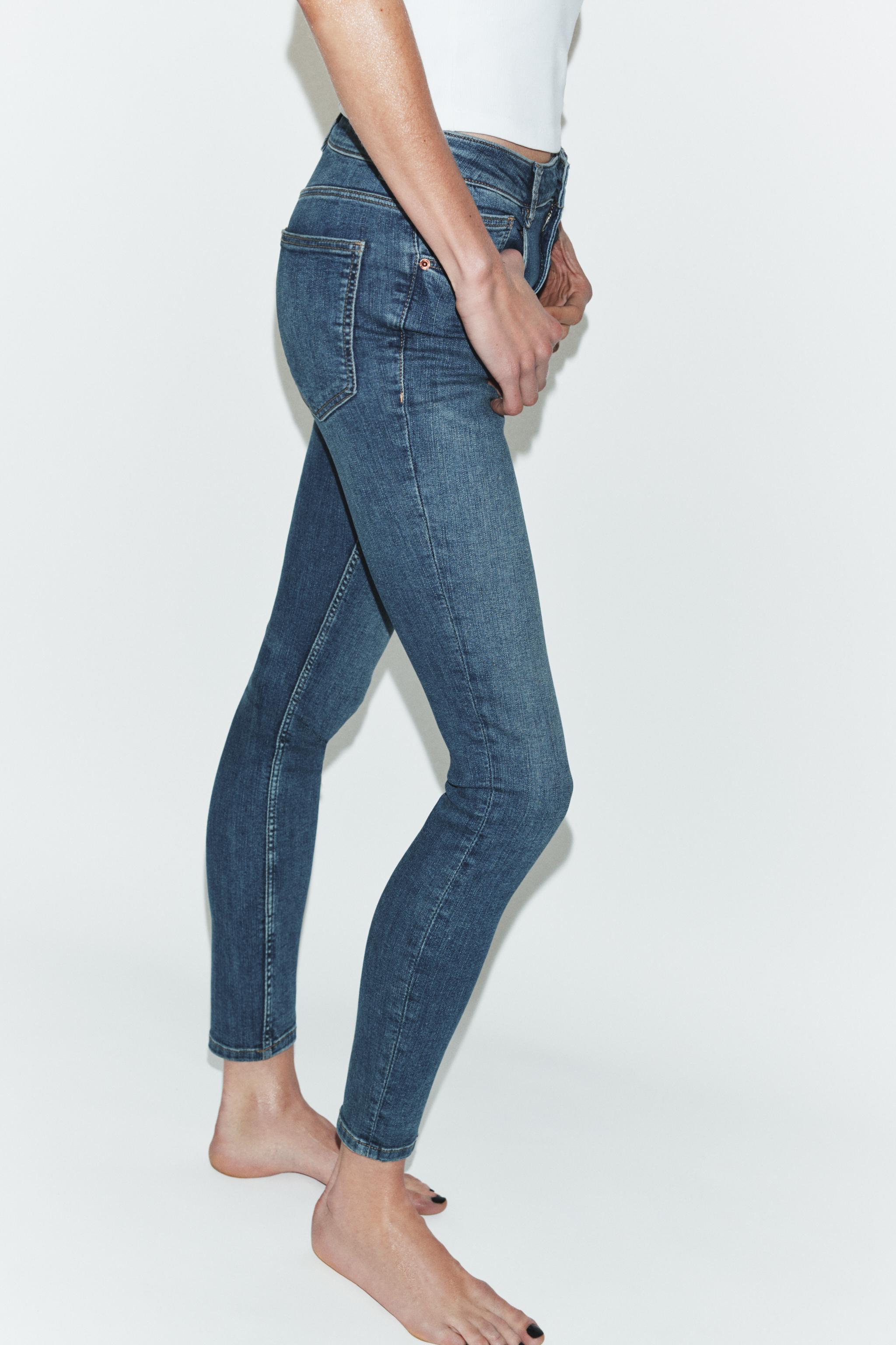 Женские джинсы Zara TRF HI-RISE SKINNY JEANS — фото 3