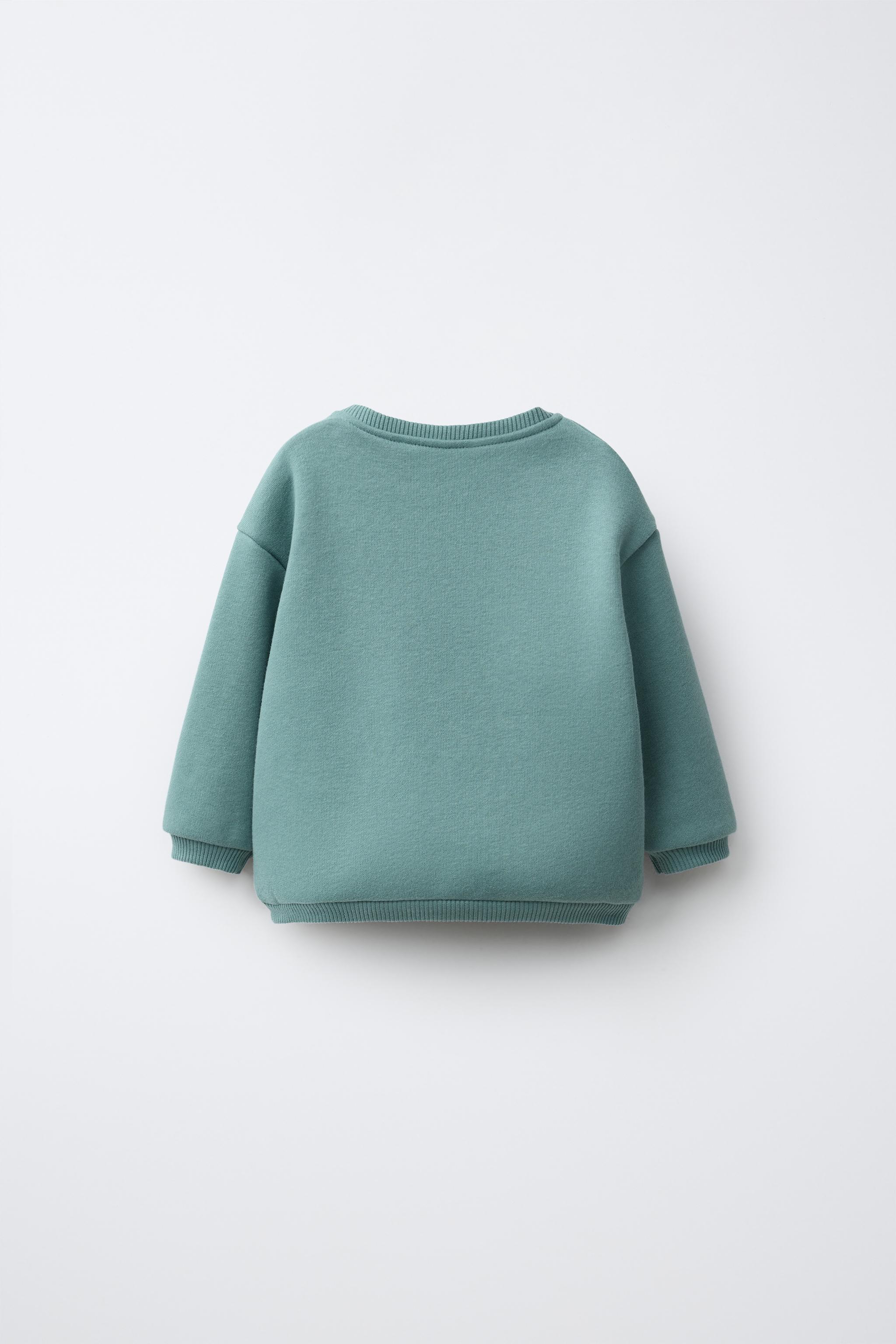 DUCK PATCH SWEATSHIRT — Sea green