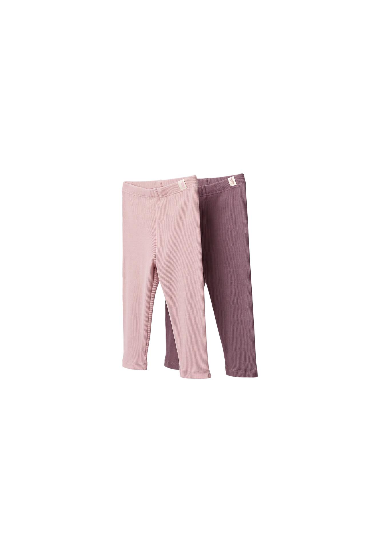 TWO-PACK OF PLAIN LEGGINGS
