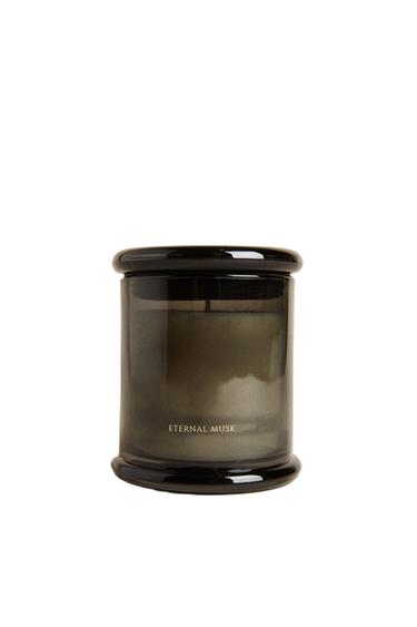 (350 G) ETERNAL MUSK SCENTED CANDLE - Grey by Zara