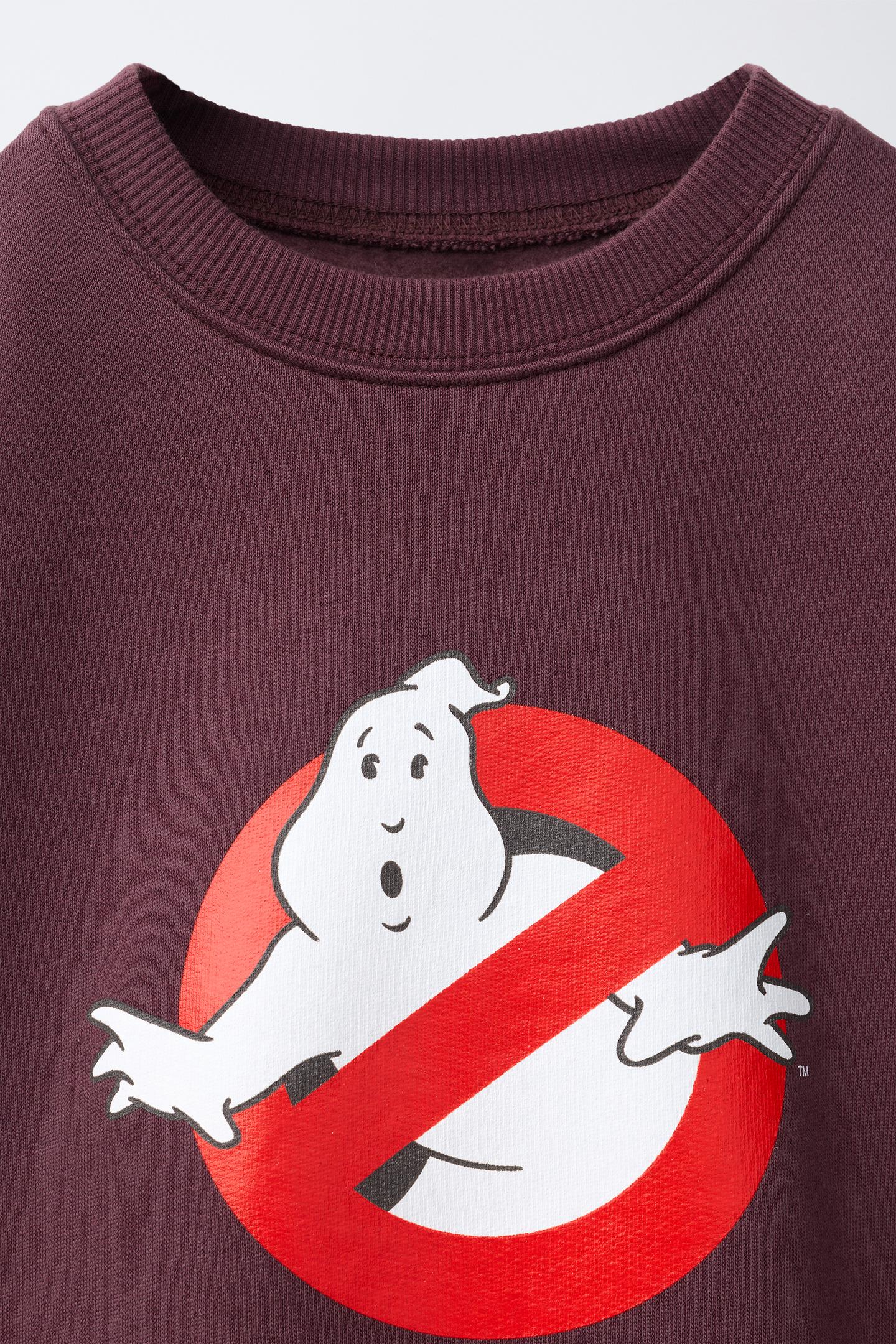 Детская толстовка Zara Ghostbusters™ Print, цвет: Бордовый — фото 3