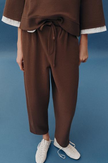 BALLOON TROUSERS - Light brown by Zara
