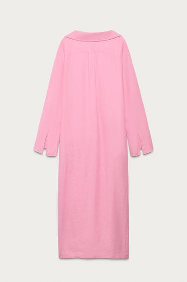 ROBE TUNIQUE 100% LIN MARISA BERENSON X ZARA - Rose de Zara - Image 2