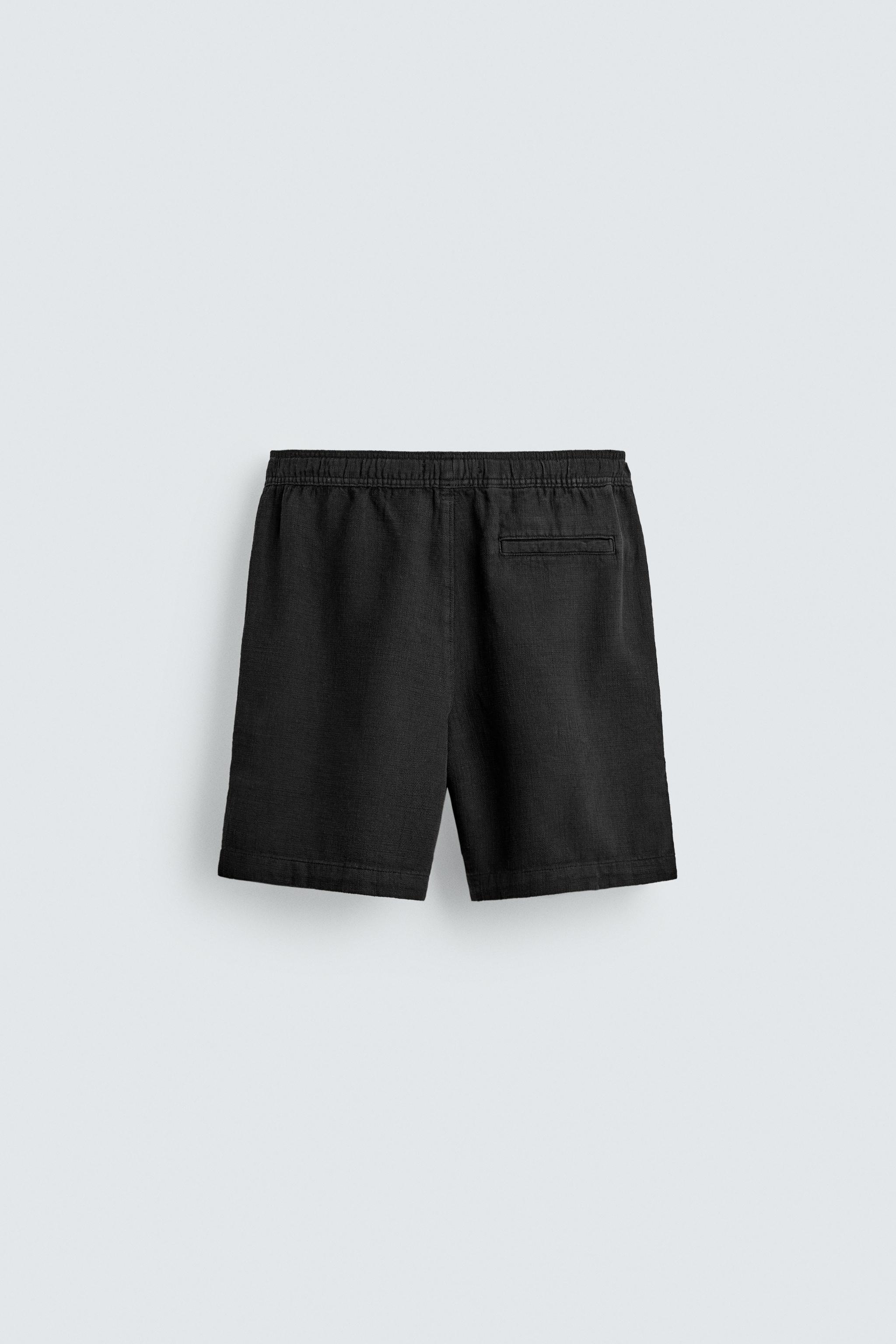 REGULAR FIT TEXTURED SHORTS