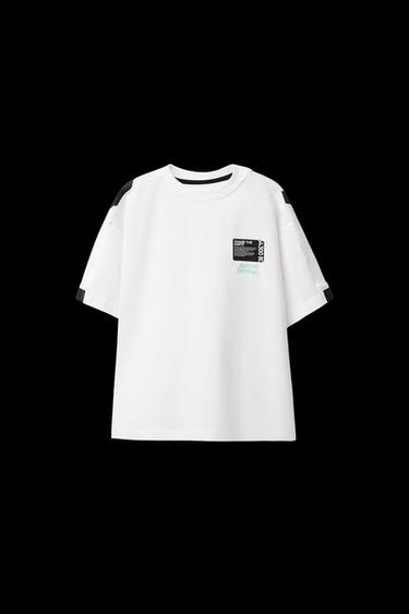 SPORTLICHES GRAFFITI-T-SHIRT - Weiß von Zara - Bild 0
