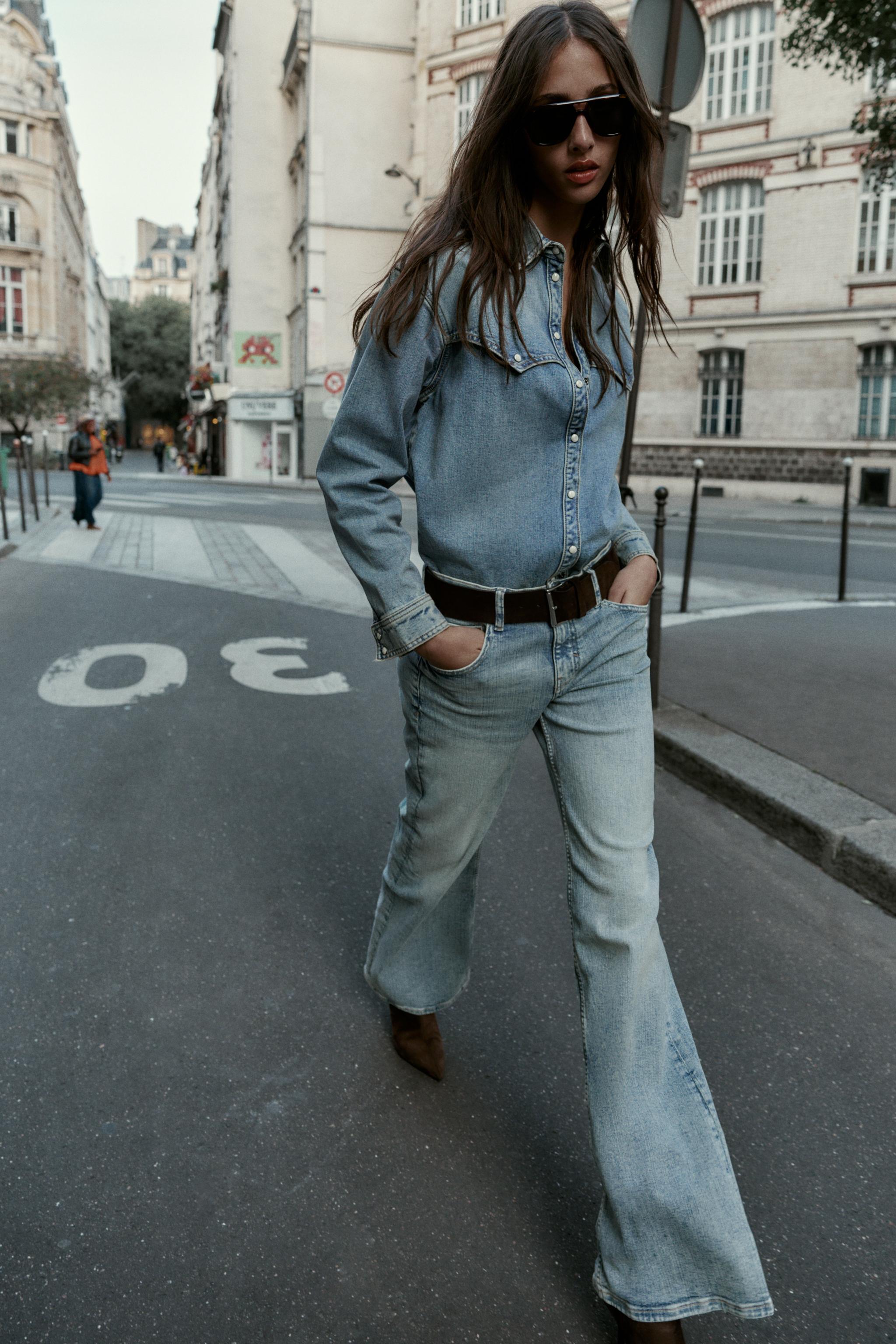 その他 TEN DENIM L BLUE Z1975 DENIM SHIRT - Mid-blue | ZARA United States