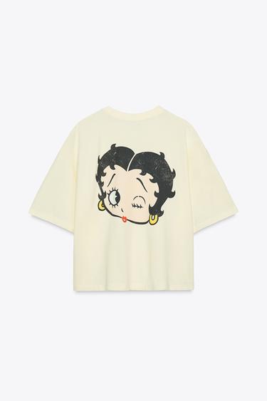 BETTY BOOP® WASHED-EFFECT T-SHIRT - Yellow by Zara - Image 5
