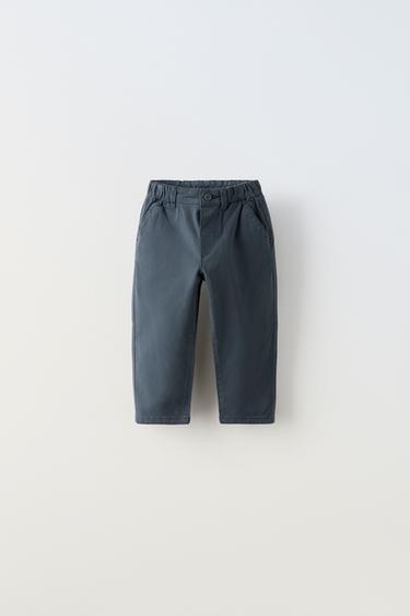 PANTALÓN CHINO - Marino de Zara