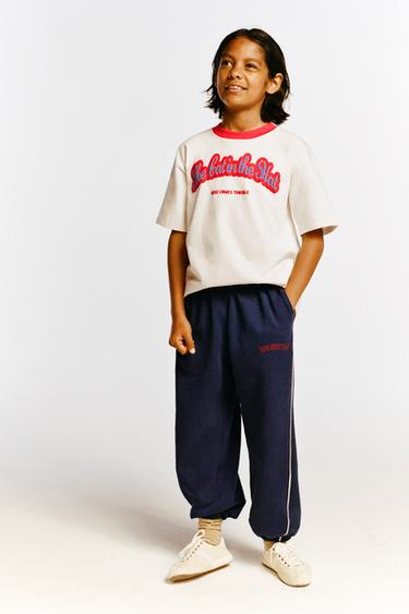 БРЮКИ ИЗ МЯГКОЙ ТКАНИ THE CAT IN THE HAT DR. SEUSS™ — МОРСКОЙ СИНИЙ от Zara