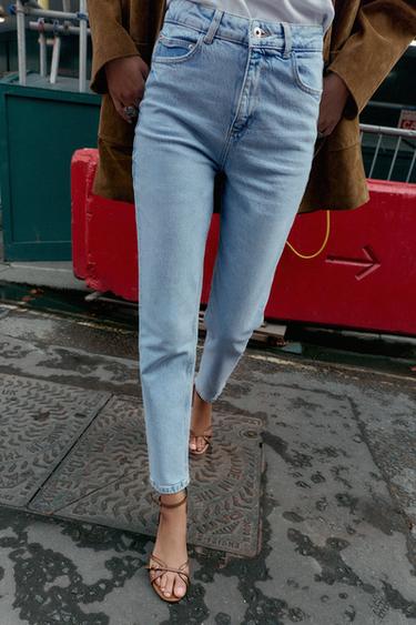 JEANS Z.01 MOM FIT COMFORT MIT HOHEM BUND - Hellblau von Zara