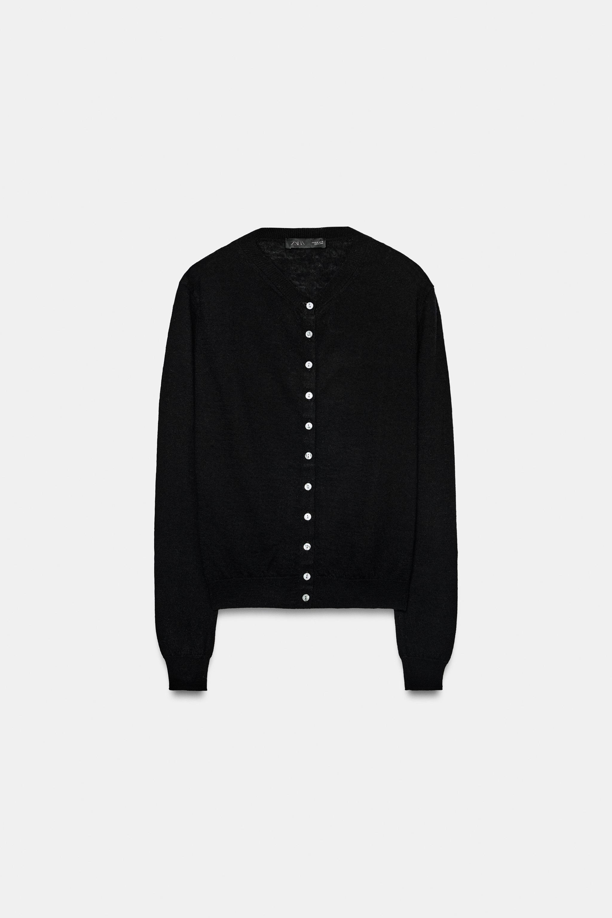Zara 100% EXTRA-SOFT WOOL CARDIGAN görsel 5