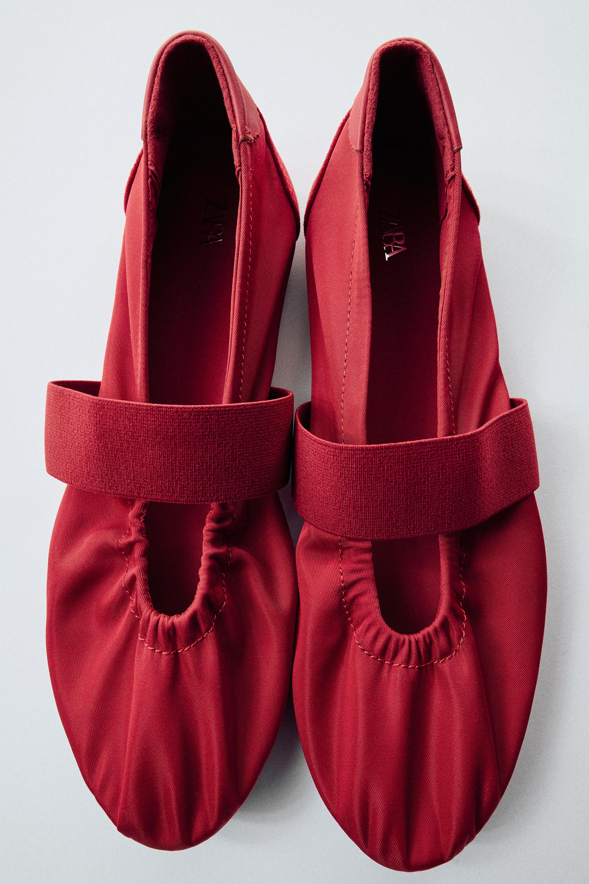 ELASTIC SPORTY BALLERINA FLATS