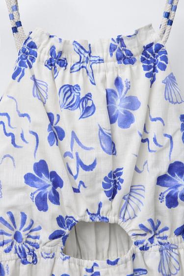 SHELL PRINT PLAYSUIT - Bluish by Zara - Image 3