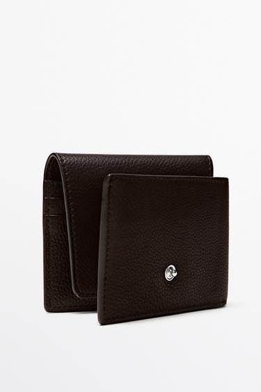 Flap nappa leather wallet — Brown 2
