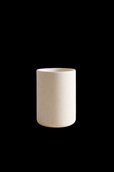 Zara WHITE MARBLE TOOTHBRUSH HOLDER - white