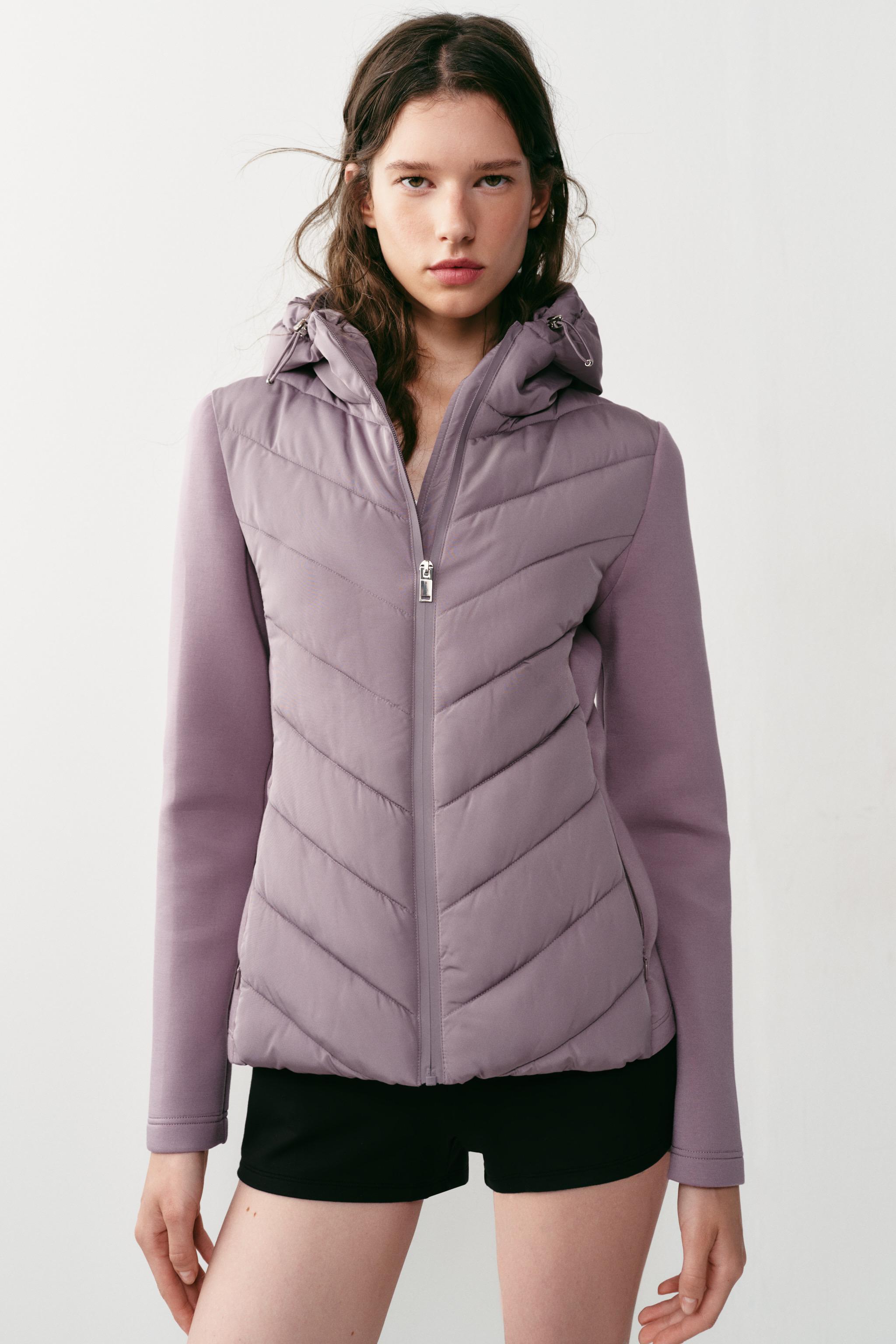 BLOUSON MATELASSÉ À CAPUCHE