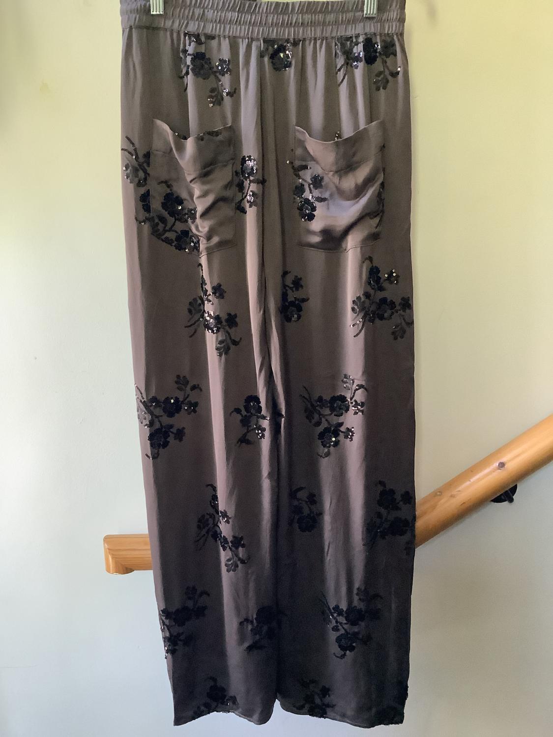 EMBROIDERED TROUSERS WITH SEQUINS - Image 2