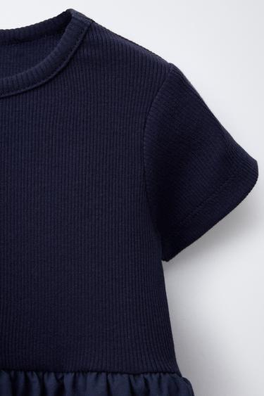 MATCHING BALLOON DRESS - Navy blue by Zara