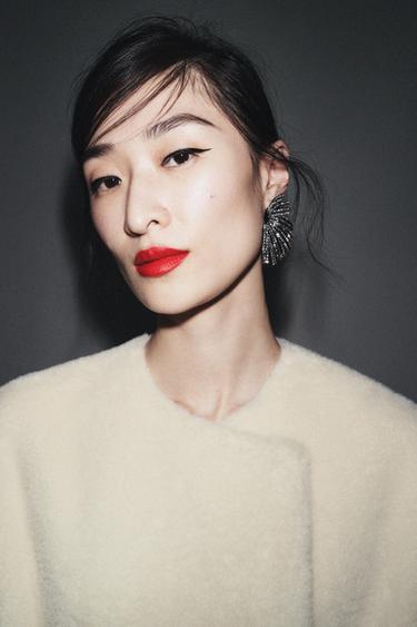 ZW COLLECTION LIMITED EDITION KABÁT Z UMĚLÉ KOŽEŠINY - Smetanová od Zara