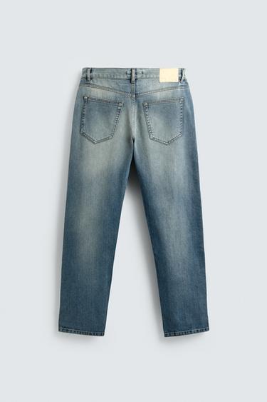 SR_A SELVEDGE STRAIGHT-LEG JEANS - Mid-blue by Zara - Image 8