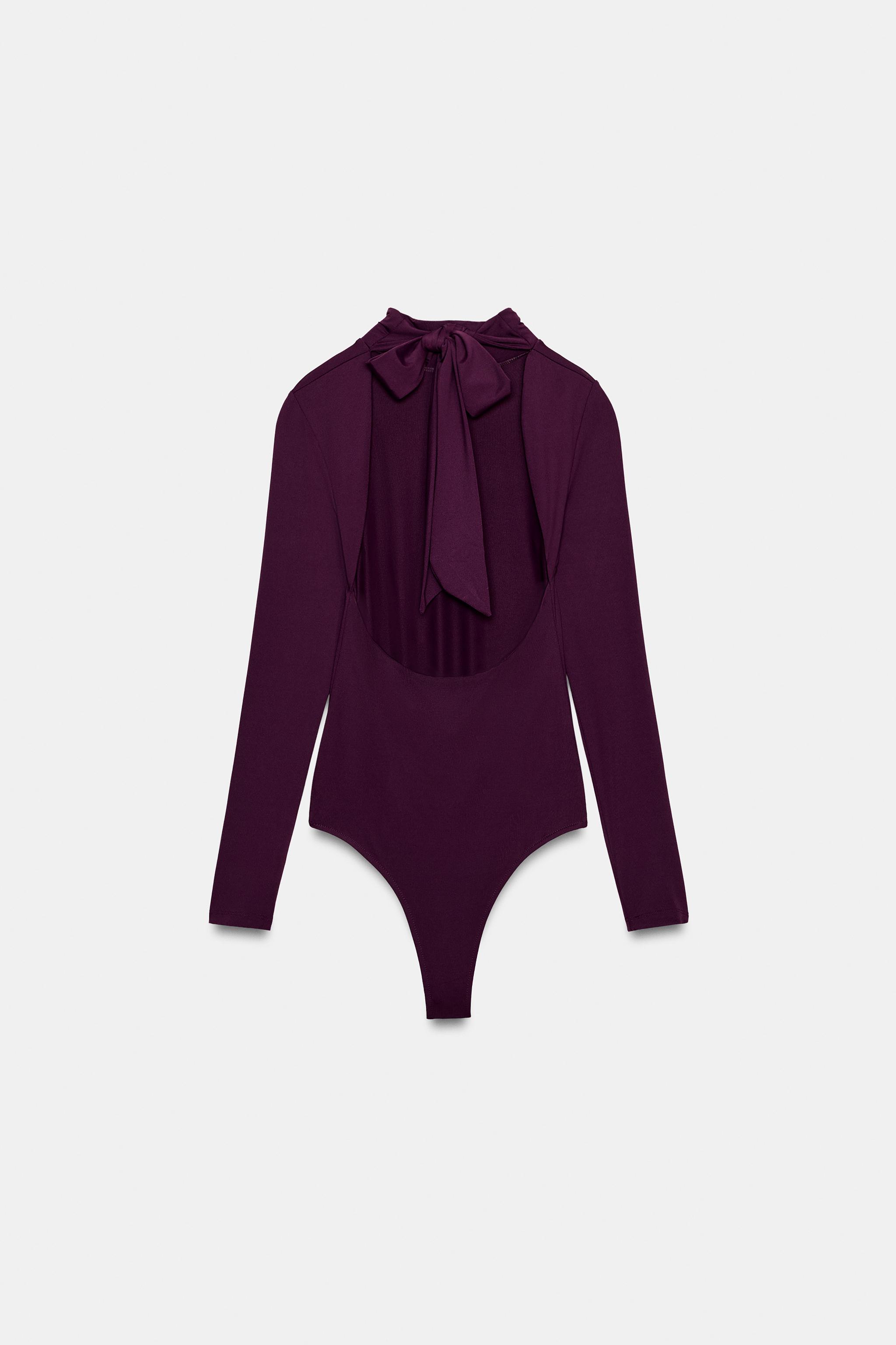 Body con collo alto in Tenderwool - Red Violet Body con collo alto in Tenderwool - Red Violet