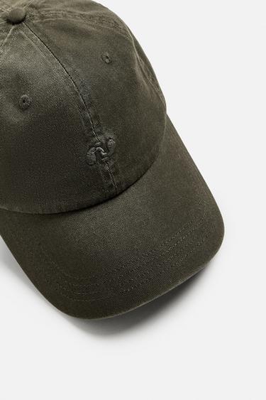 WASHED EMBROIDERED CAP - Black / Brown by Zara - Image 6
