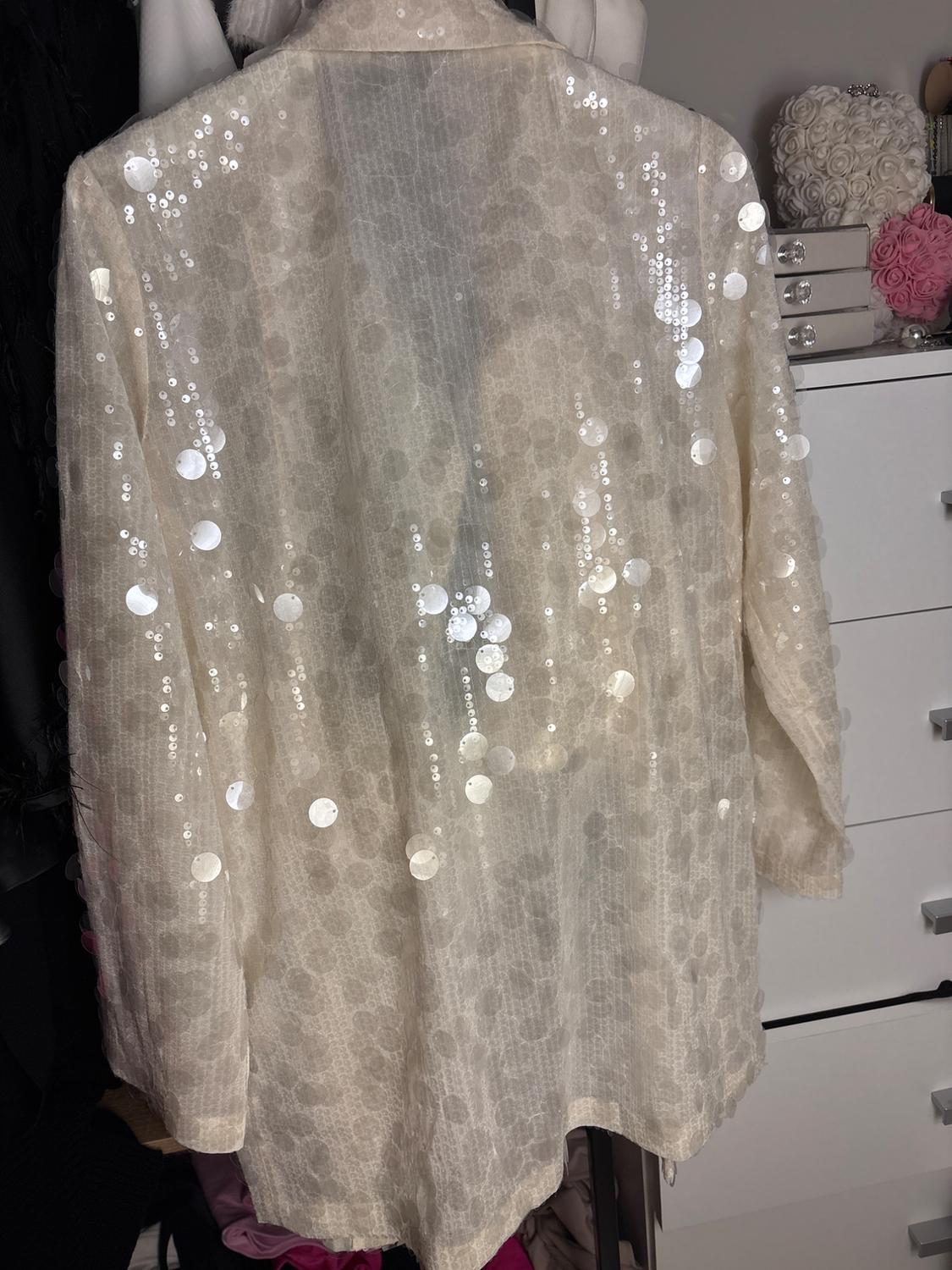 OPEN BLAZER WITH SEQUINS - Image 3