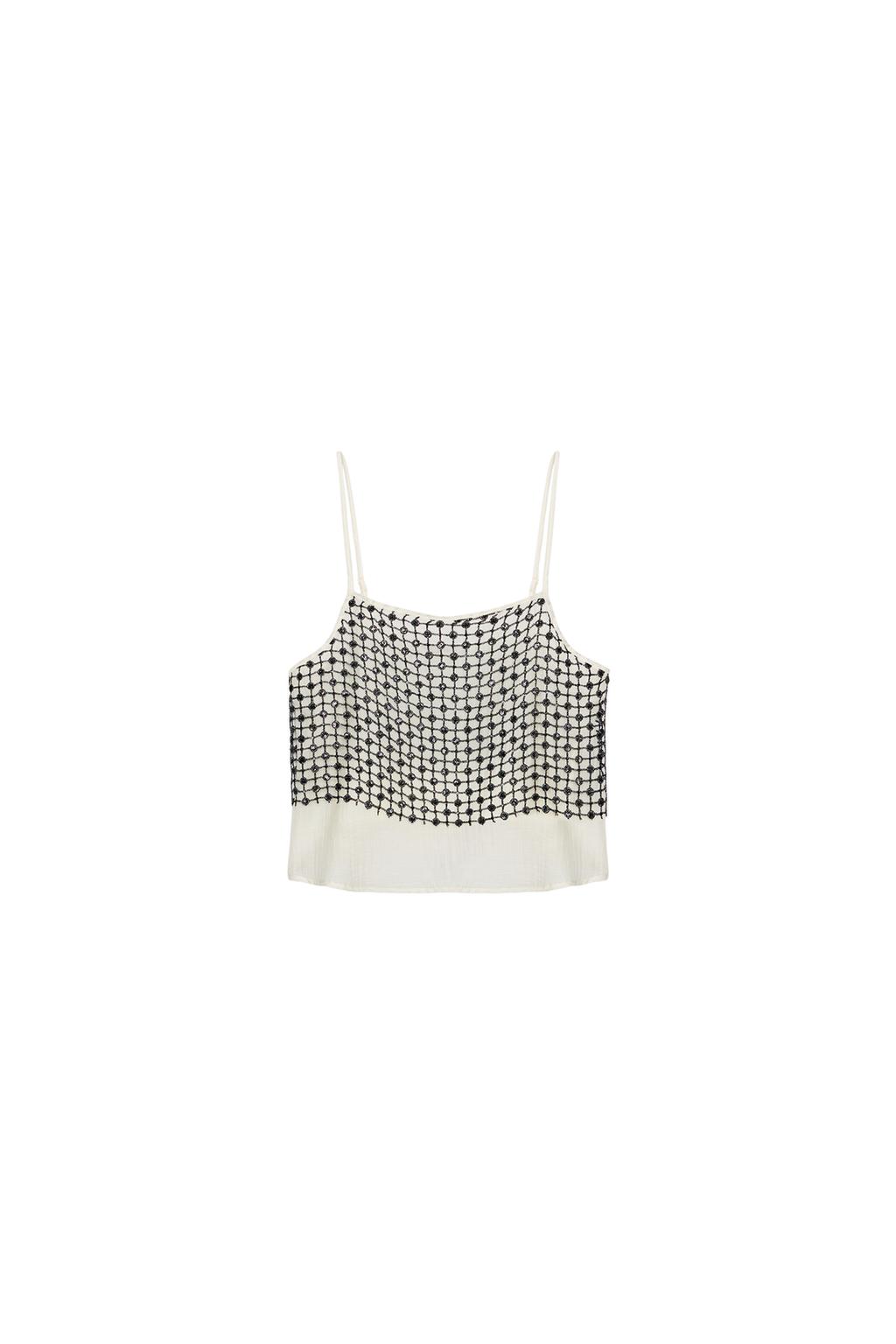 METALLIC THREAD SEQUIN TOP - image 3
