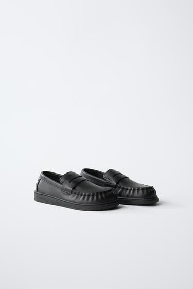 LEATHER BAREFOOT LOAFERS — Black 2