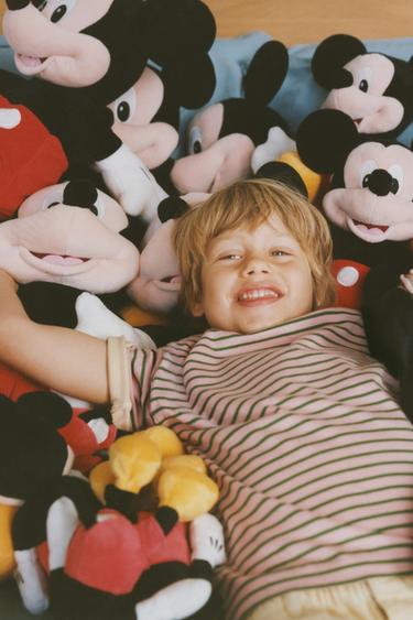 CAMISETA RAYAS - Rosa pastel de Zara