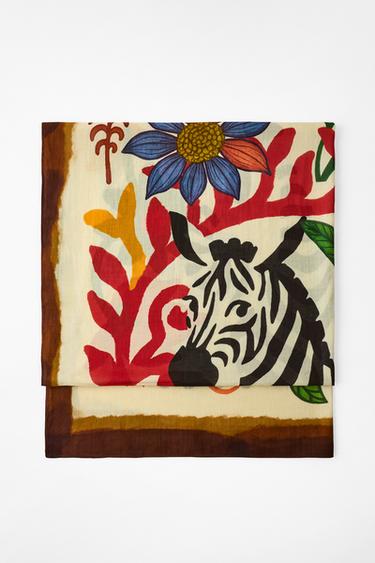FLORAL PRINT SCARF - Multicoloured by Zara