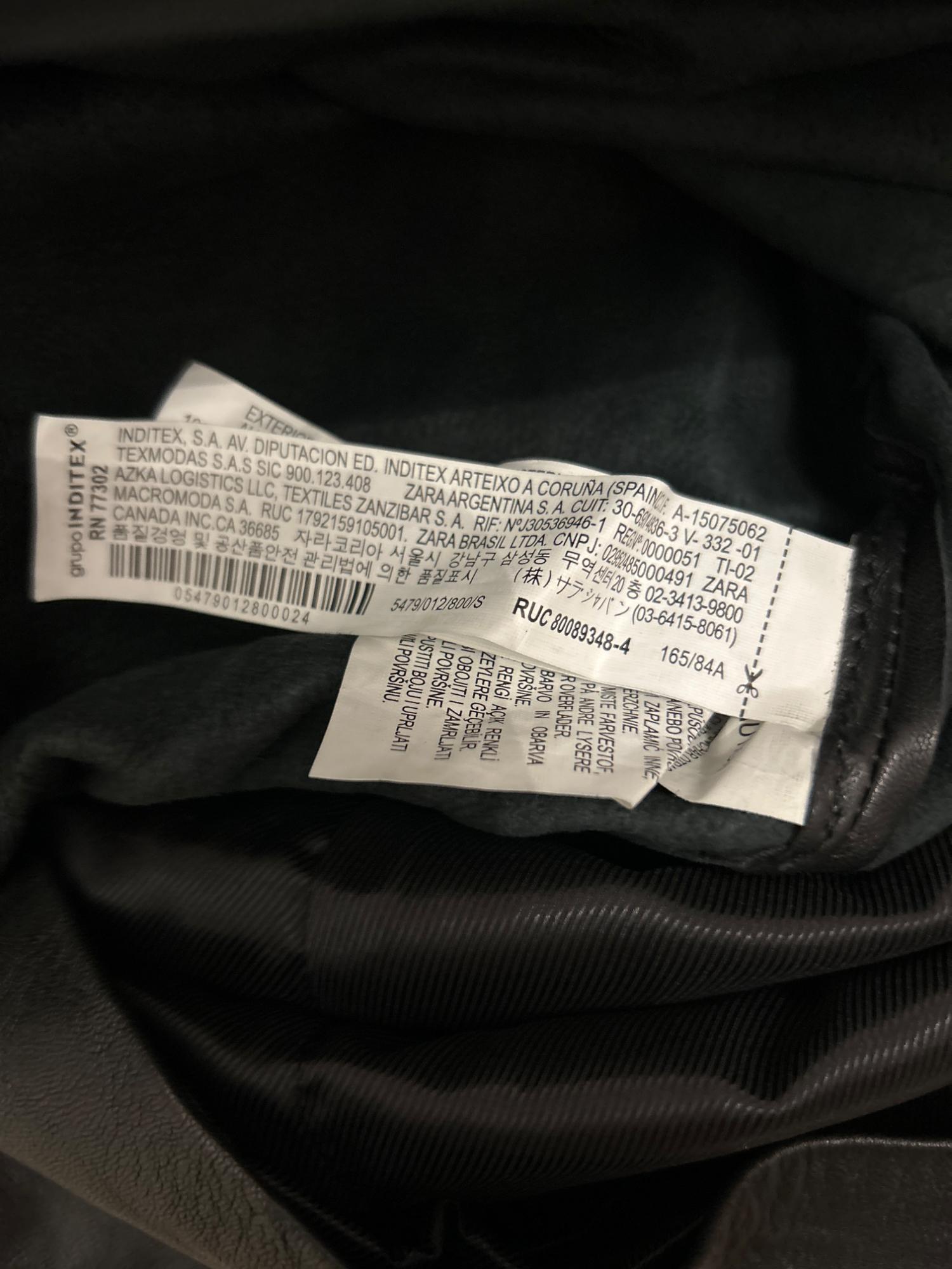 LEATHER DRESS WITH SCARF DETAIL