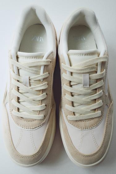 TENIS PLATAFORMA - Marrón Arena de Zara