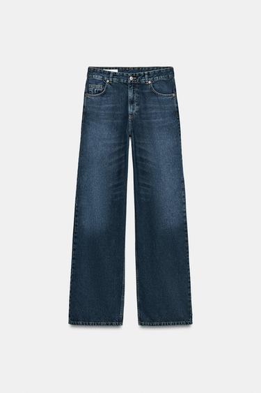 JEANS TRF RECTOS TIRO MEDIO - Azul de Zara