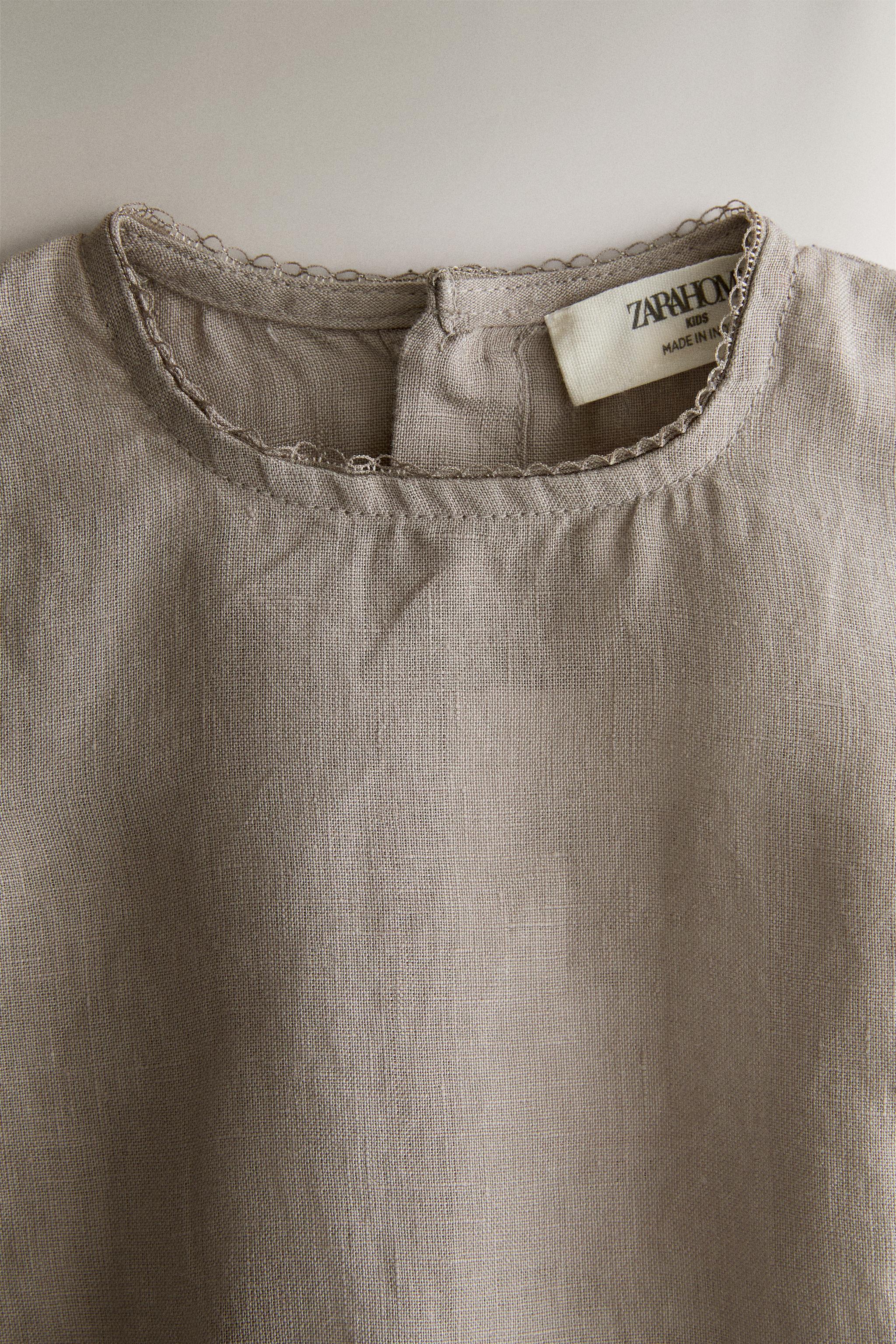 LINEN BABY BODYSUIT