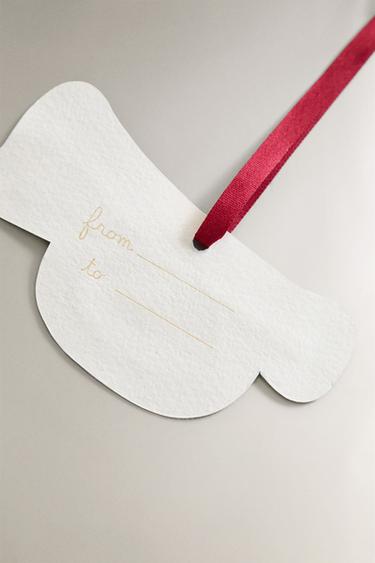 LOT ÉTIQUETTES CADEAUX FORMES DE NOËL (LOT DE 8) - Multicolore de Zara - Image 2