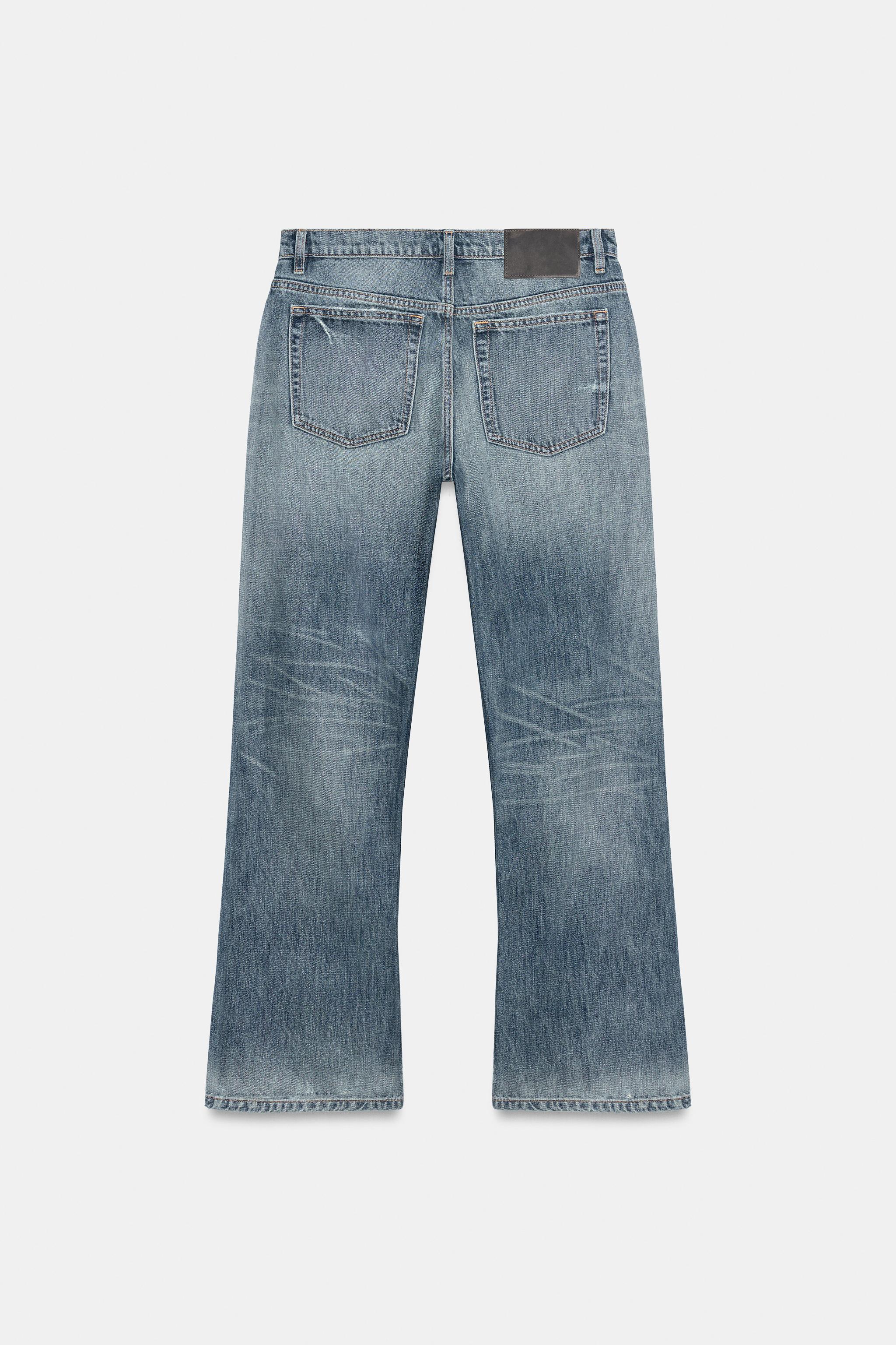 TRF STRAIGHT LOW-RISE DISTRESSED JEANS - thumbnail 6