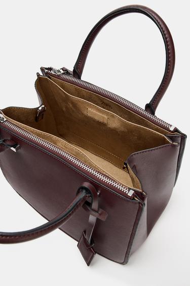 MINI CITYBAG DOUBLE ANSE - Bordeaux de Zara - Image 3