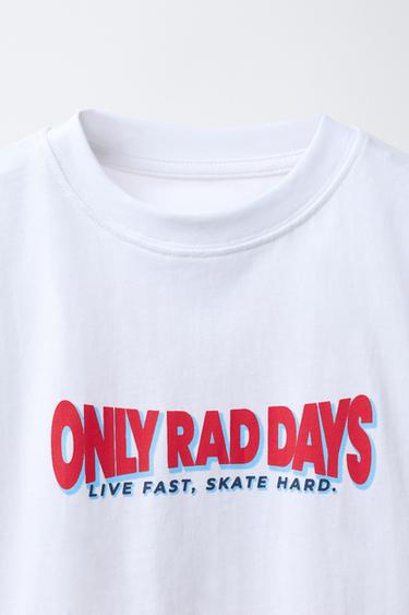 SLOGAN PRINT T-SHIRT - White by Zara - Image 2