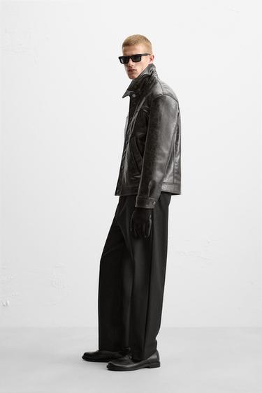 COMFORT STRAIGHT-LEG TROUSERS - Black by Zara - Image 3