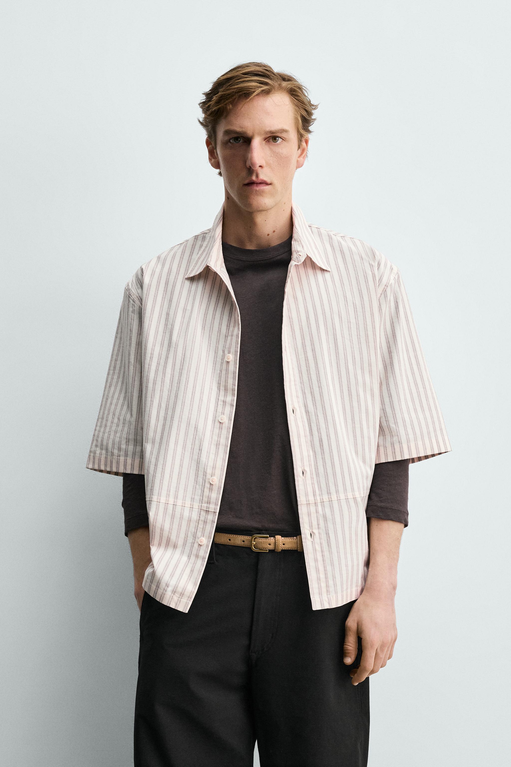 ÇİZGİLİ RELAXED FIT GÖMLEK