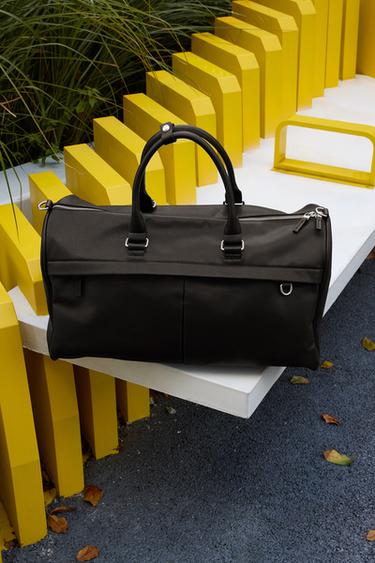 TEXTURED TRAVEL BAG - Black by Zara