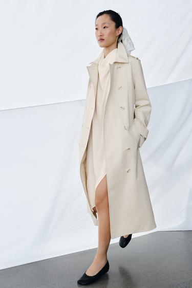 TRENCHCOAT MIT GÜRTEL ZW COLLECTION - Hellbeige von Zara