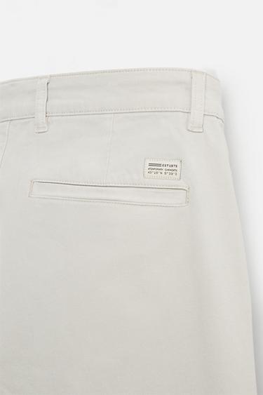 PANTALON CHINO SKINNY - Gris perle de Zara - Image 8