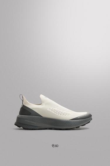 HARDLOOPSCHOENEN ZONDER VETERS - Grijs van Zara