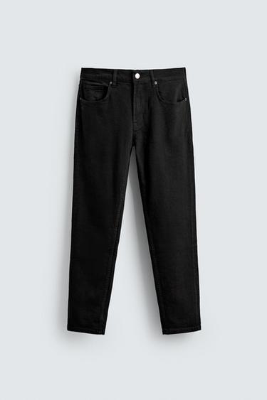 SLIM FIT JEANS - Black by Zara