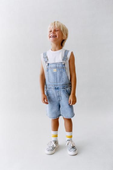 PETO CORTO DENIM - Azul claro de Zara - Imagen 0
